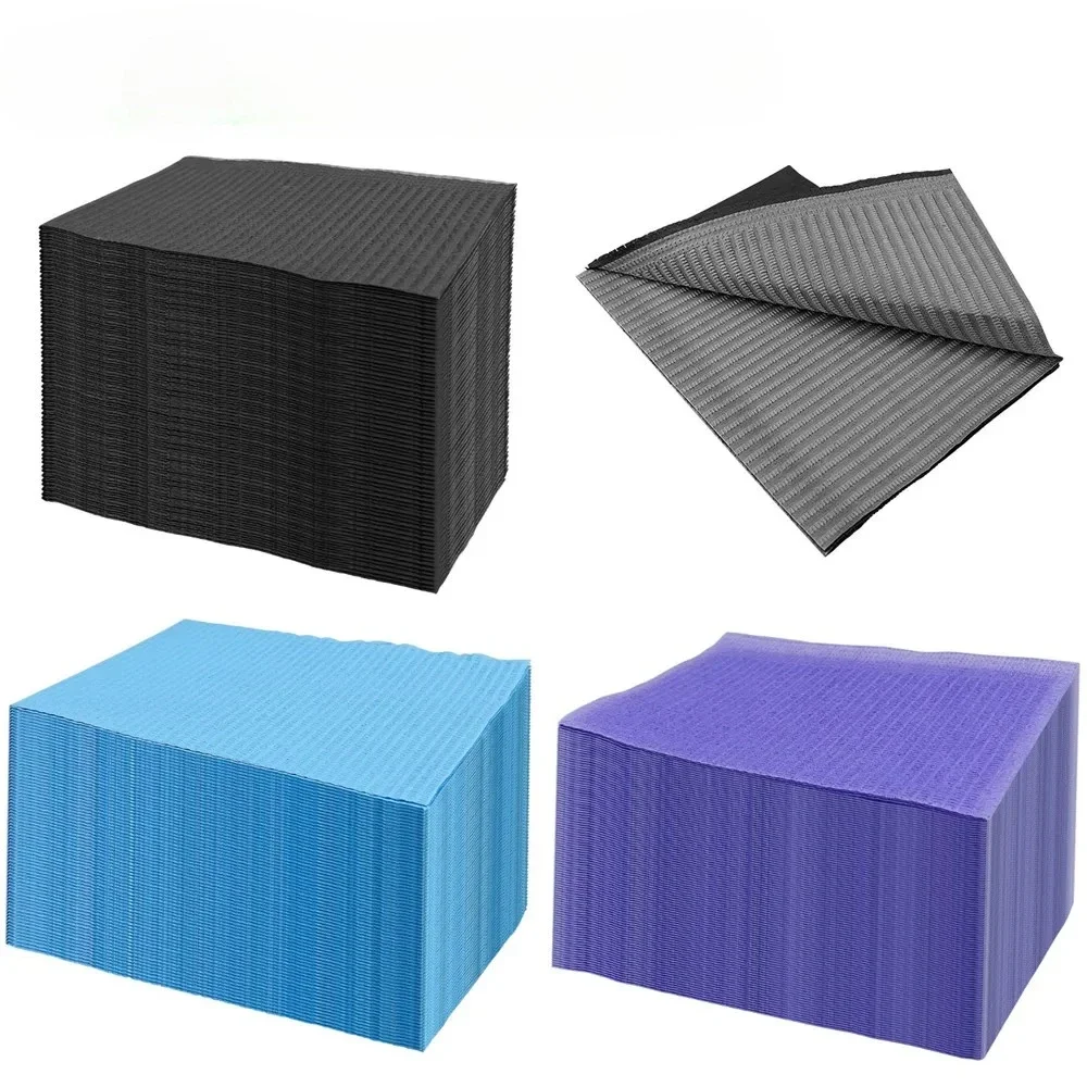 125 stks/zak Wegwerp Reinigingspads Tandheelkundige Boren Kralen Draadloze Bladeren Waterdichte Covers Tandheelkundige Servetten Tattoo Accessoires