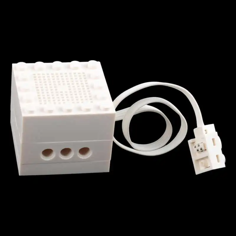 Bloco de construção alto-falante de conexão bluetooth moc criativo som música jogar blocos para carros trens compatível com legoeds