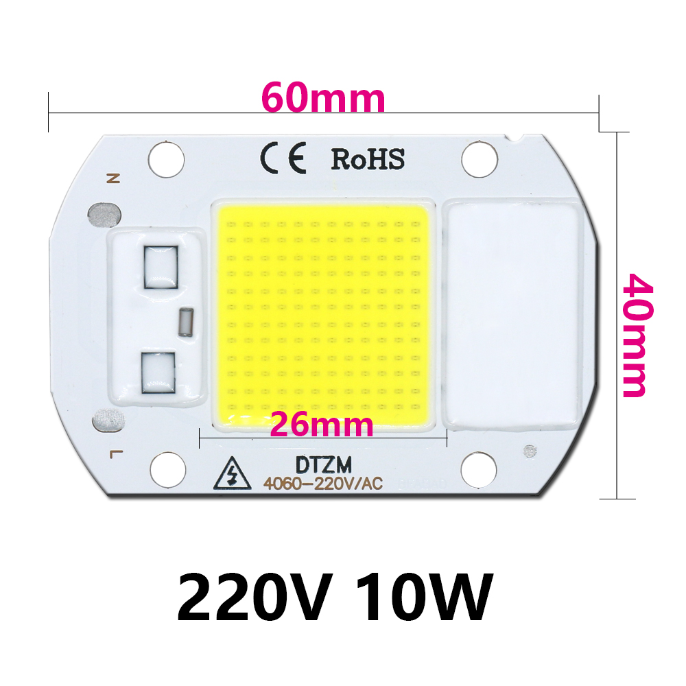 LEDCOB 5W Chip 50w Led High Power Led żarówka 220V 20w 30w żarówka LED biała lampa o wysokim świetle do zewnętrznego oświetlenia halowego do majsterkowania LED