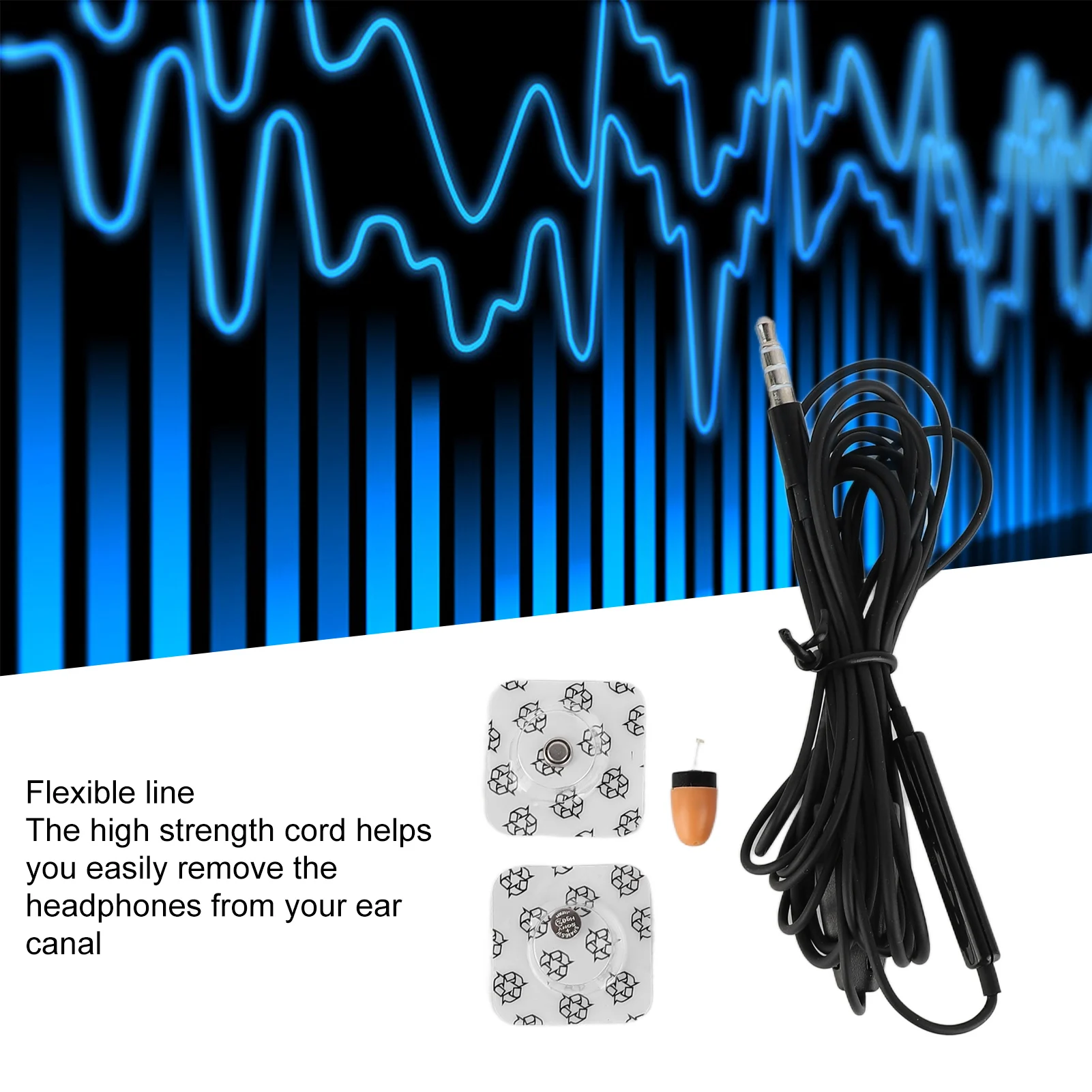 Draadloze mini-oortelefoon Lichtgewicht 110dB helder geluid Zwart oortelefoon-headset voor mobiele telefoon Kleine draadloze oortelefoon