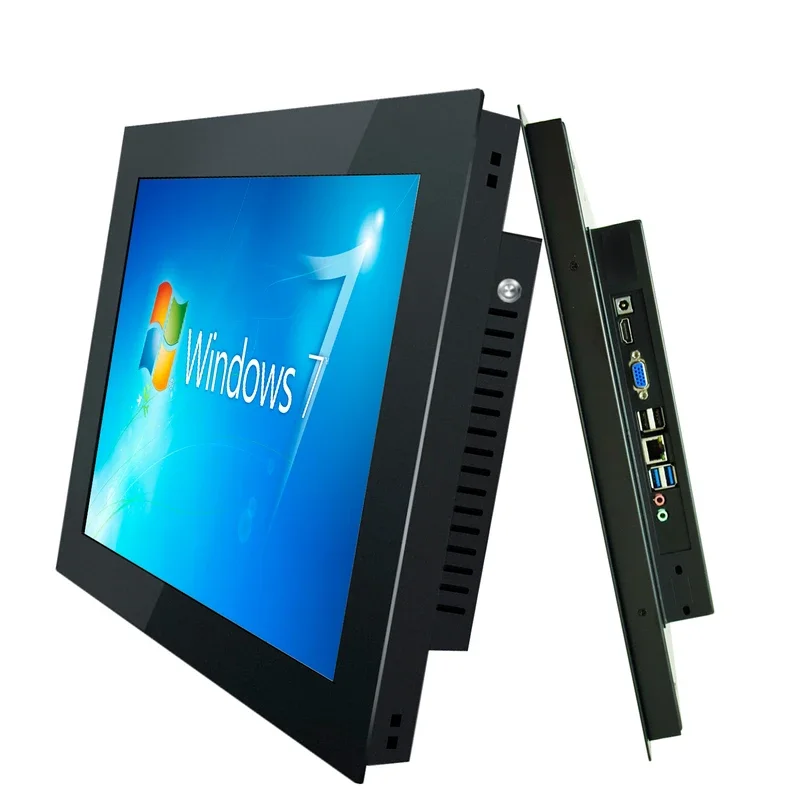 14 นิ้วอุตสาหกรรมมินิแท็บเล็ต IPC All in One PC คอมพิวเตอร์หน้าจอสัมผัสแบบ Resistive PC WiFi COM สําหรับ Win10 Pro 1366*768