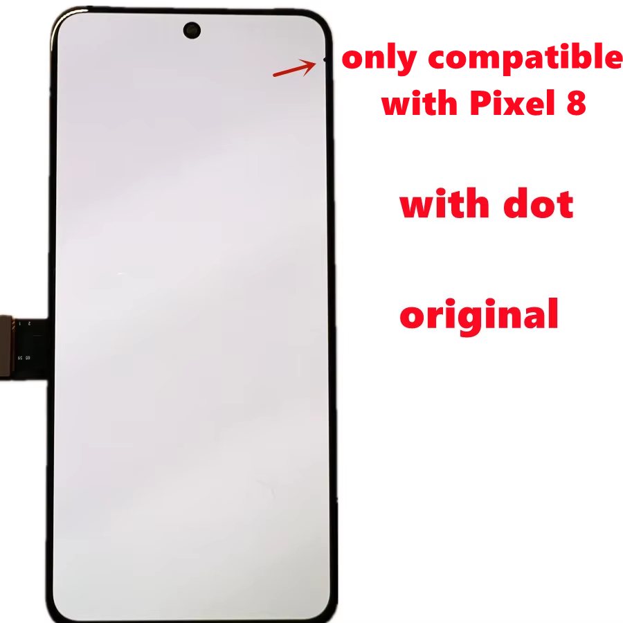 Pantalla LCD AMOLED Original para Google Pixel 8, marco de pantalla, digitalizador de Panel táctil para Google Pixel 8 Spot LCD