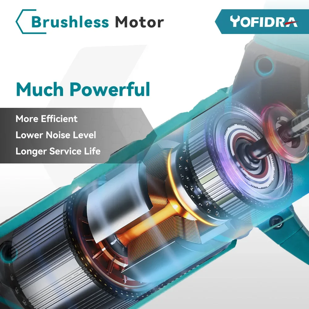 Yofidra Brushless 30 มม.ไฟฟ้า Pruner เฉือนชาร์จกรรไกรผลไม้สวนเครื่องมือสําหรับ 21V 18V แบตเตอรี่