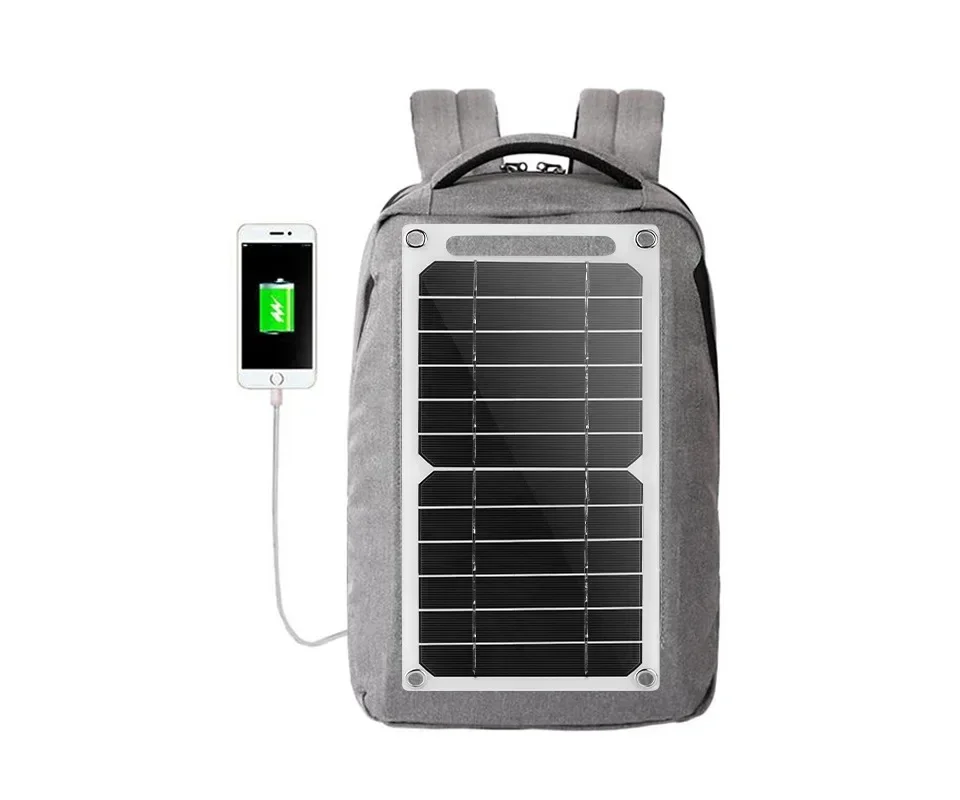 Pannello solare all'ingrosso 1-14 pezzi USB impermeabile escursionismo all'aperto campeggio batteria portatile pannello di ricarica della banca di ricarica del telefono cellulare