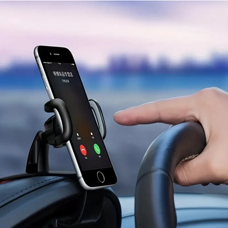 Supporto per telefono per auto Pannello di supporto per montaggio a clip facile Supporto per staffa di navigazione GPS per cruscotto universale multifunzionale
