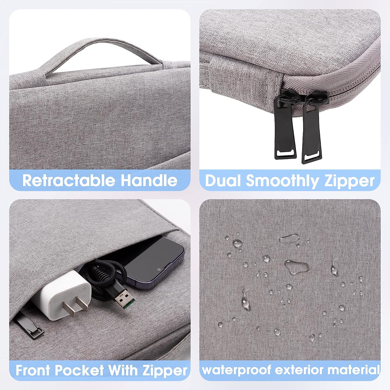 Laptop Bag for M2 Air 15 2023 13.3 15 15.6 inch Waterproof Handbag for MacBook Air 13 Case for Xiaomi Lenovo Huawei Dell HP Bag