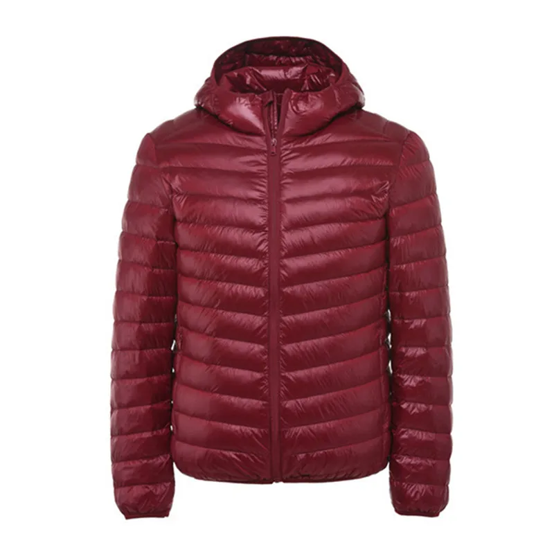 Neue Mode Boutique Einfarbig Warme Mens Casual Mit Kapuze Weiße Ente Unten Jacke/Dünne und Licht männer Unten mäntel