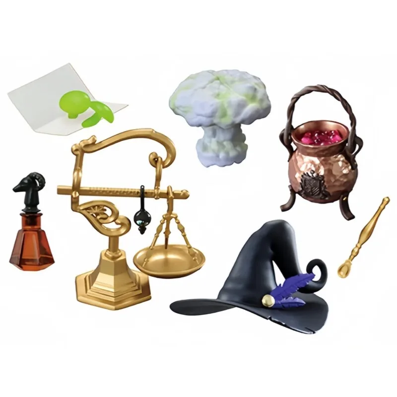 RE-MENT Candy Toy Mini Miniature Scene Display School of Witchcraft and Wizardry Magic Props Table Decoration Blind Box Gifts