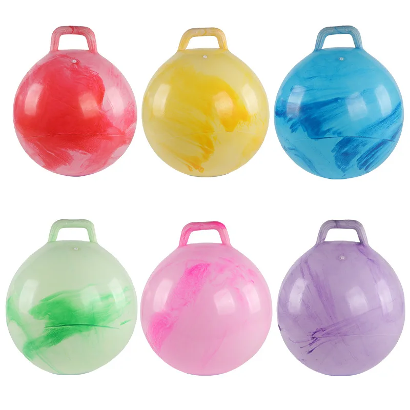 22" Hopper Ball Bouncing Jumping Hopping Ball Bouncy Ball with Handle Exercise Bounce Toys for Outdoors Sports School Games