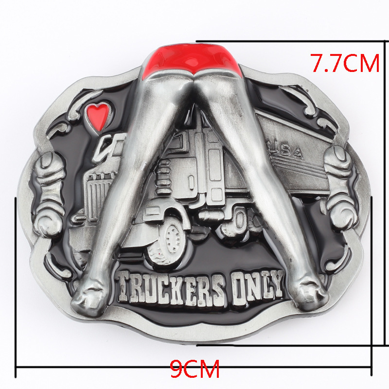 Truck Pattern Belt Buckle Driver Belt Metal Buckle Belt Accessories DIY