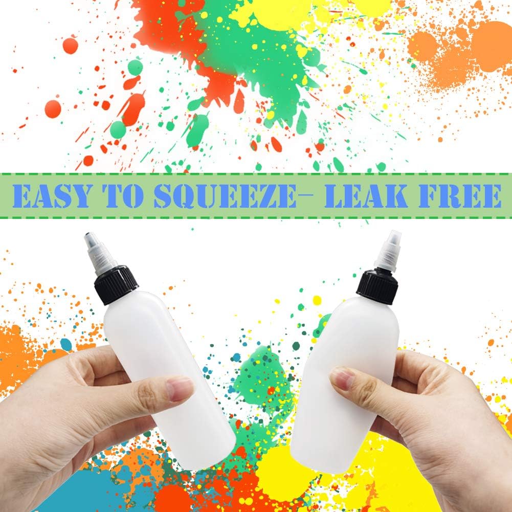 5 個 30 ミリリットル/60 ミリリットル/100 ミリリットル/120 ミリリットル/150 ミリリットルプラスチック PET ジュース液体容量スポイトボトルツイストトップキャップタトゥー顔料インク容器