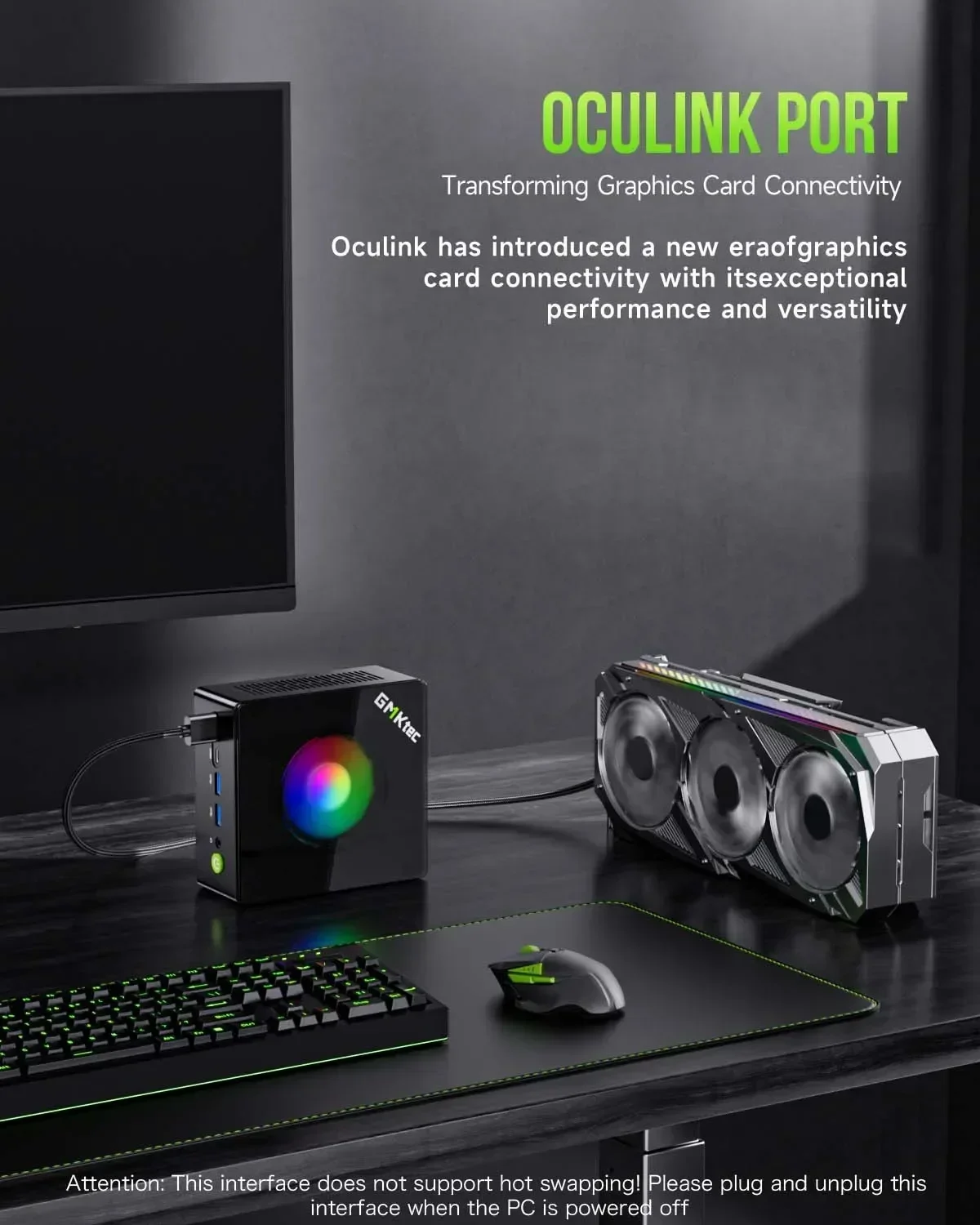 GMKtec-Gaming Mini PC Gamer Computer, Ryzen 9, 8945HS, Radeon 780M, Windows 11 Pro, DDR5, 32GB, 1TB SSD, WiFi 6, BT5.2, 2.5GLan