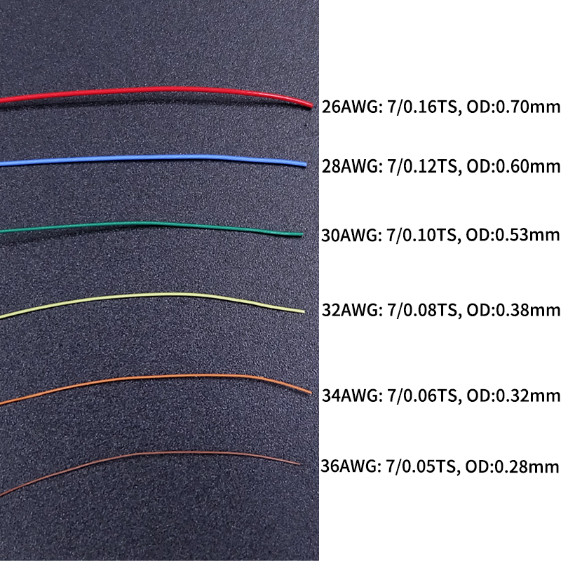 5M/50M FEP Dây 36/34/32/30/28/26AWG PTFE Nhựa siêu Mịn Micro Dây Litz Mỏ Hàn Có Độ Dẫn Điện Cao DIY Cáp Đồng