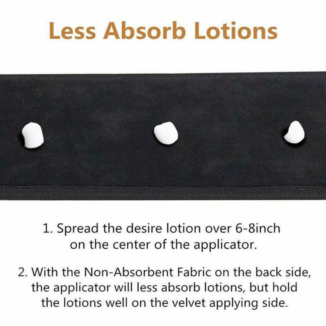 1pc Body Lotion Glove Self-Tanning Mitt Double-Sided Prevents Sticky Hands Applicator Flocking Glove Makeup Applicator Bath Tool