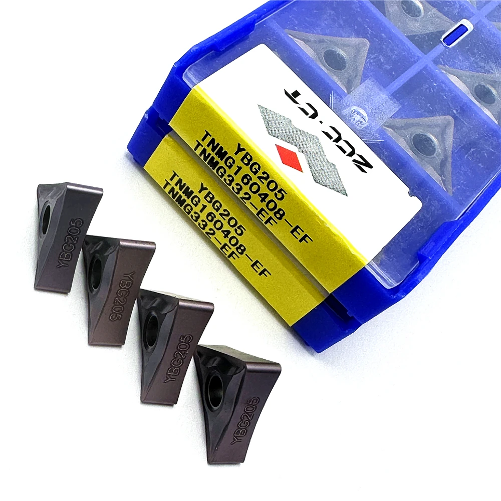 TNMG160404 TNMG160408-EF YBG205 Original Zcc.ct Carbide Insert External Turning Tool CNC Lathe Cutting Tool for Steel Processing
