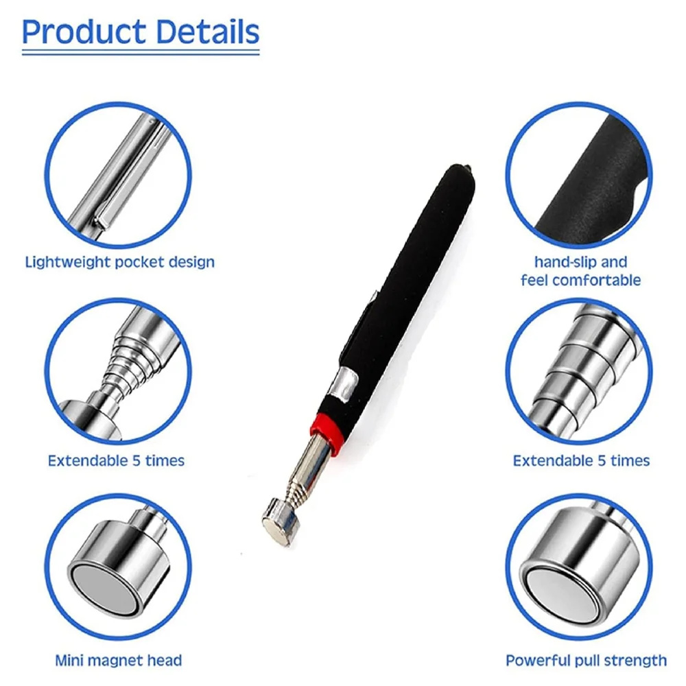Teleskop Pickup Magnetische Eisen Stange Haushalt Automotive Reparatur Und Inspektion Werkzeug Starke Magnetische Metall Schraub