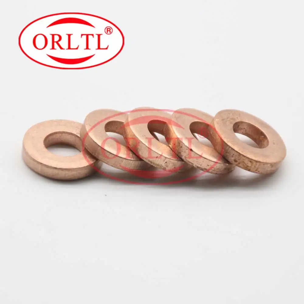 4 piezas 9001-850C 7,1*15*3 3 mm arandelas de inyector juntas de anillos de cobre 9001 850C 9001850C espesor para Delphi Bosch F00VC17506