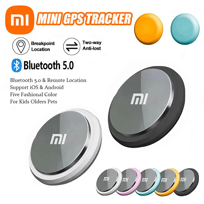 Умный локатор ключей Xiaomi, GPS-отслеживающее устройство, Bluetooth, анти-потерянная бирка, напоминание о тревоге, работает с IOS и Android для домашних животных