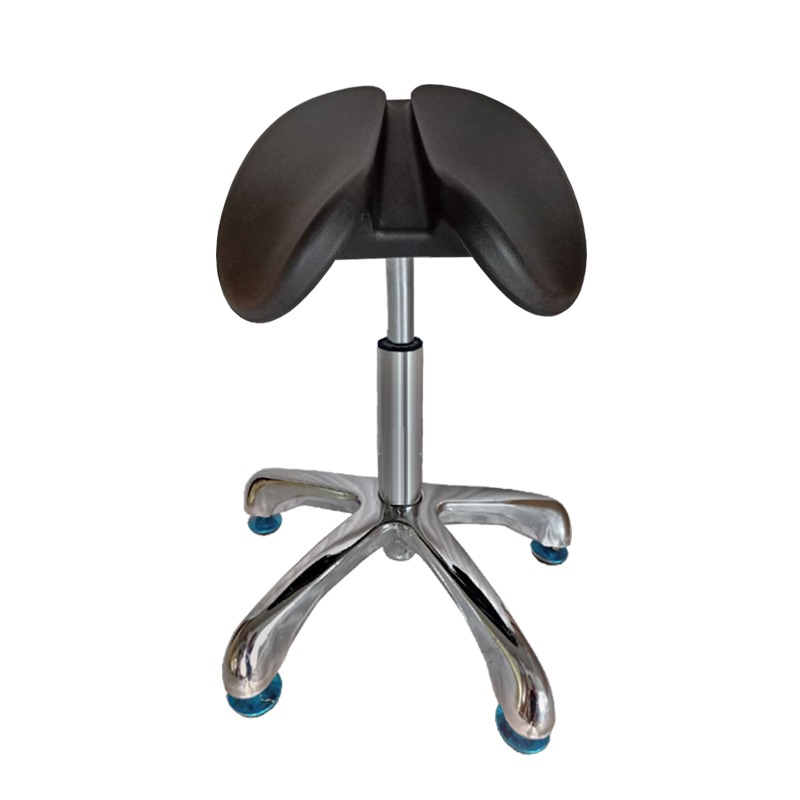 ‌Dental Saddle Stool - Adjustable Orthopedic Chair with Silent Wheels, Ergonomic Salon & Clinic Seat for Spa/Doctor