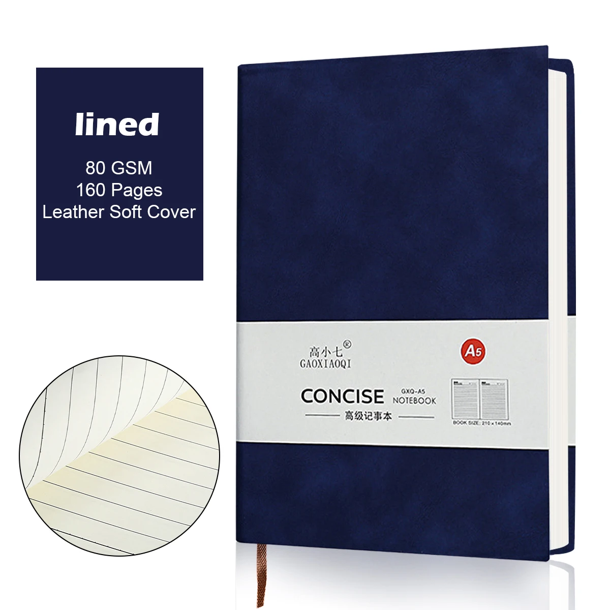 A5 Retro Notebook Leder Abdeckung Verdickt Business Weiche Nachahmung Schaffell Notizblock Business Büro Schule Schreibwaren