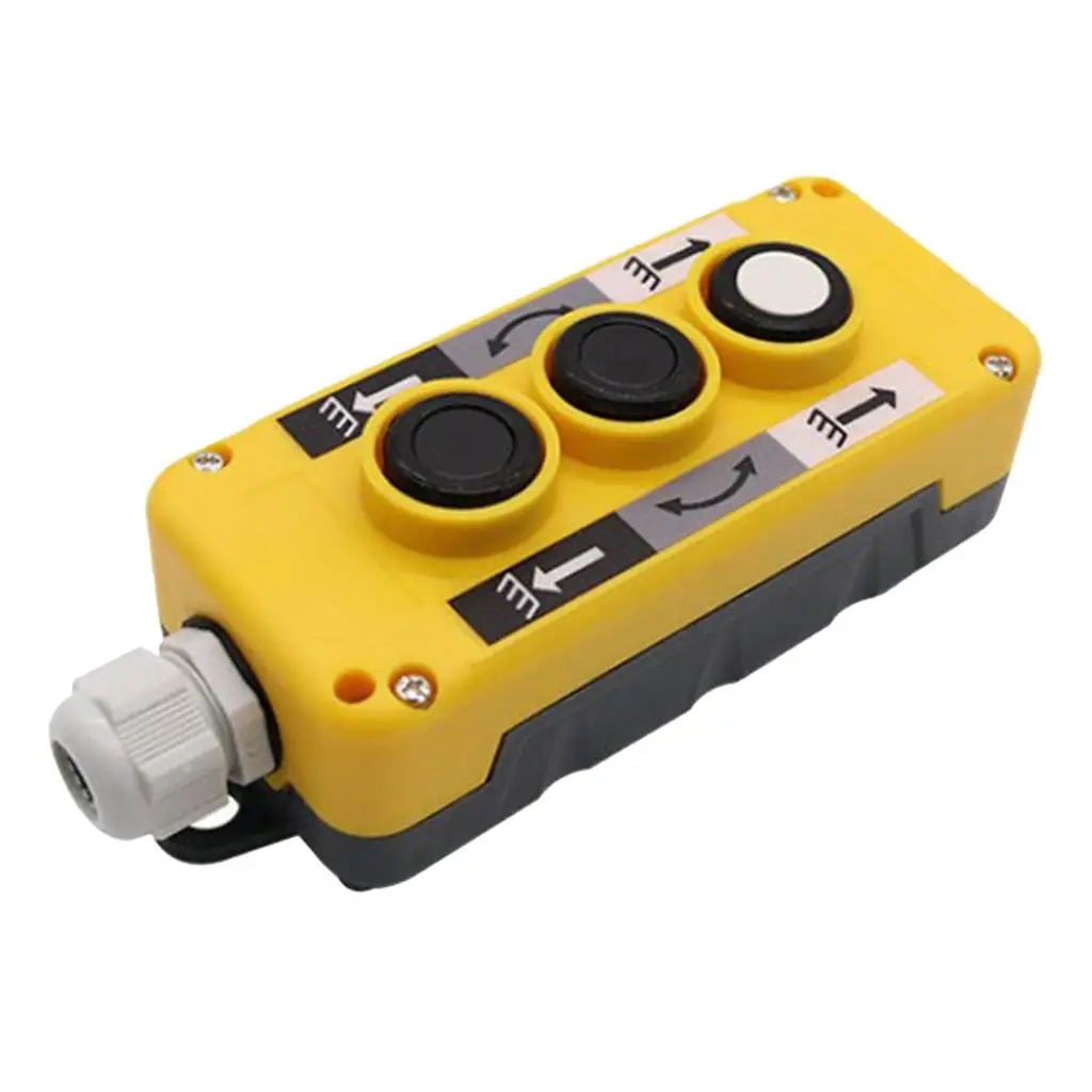 Đế Nâng Đẩy Nút Công Tắc Điều Khiển Cho, 3 Nút Bấm
