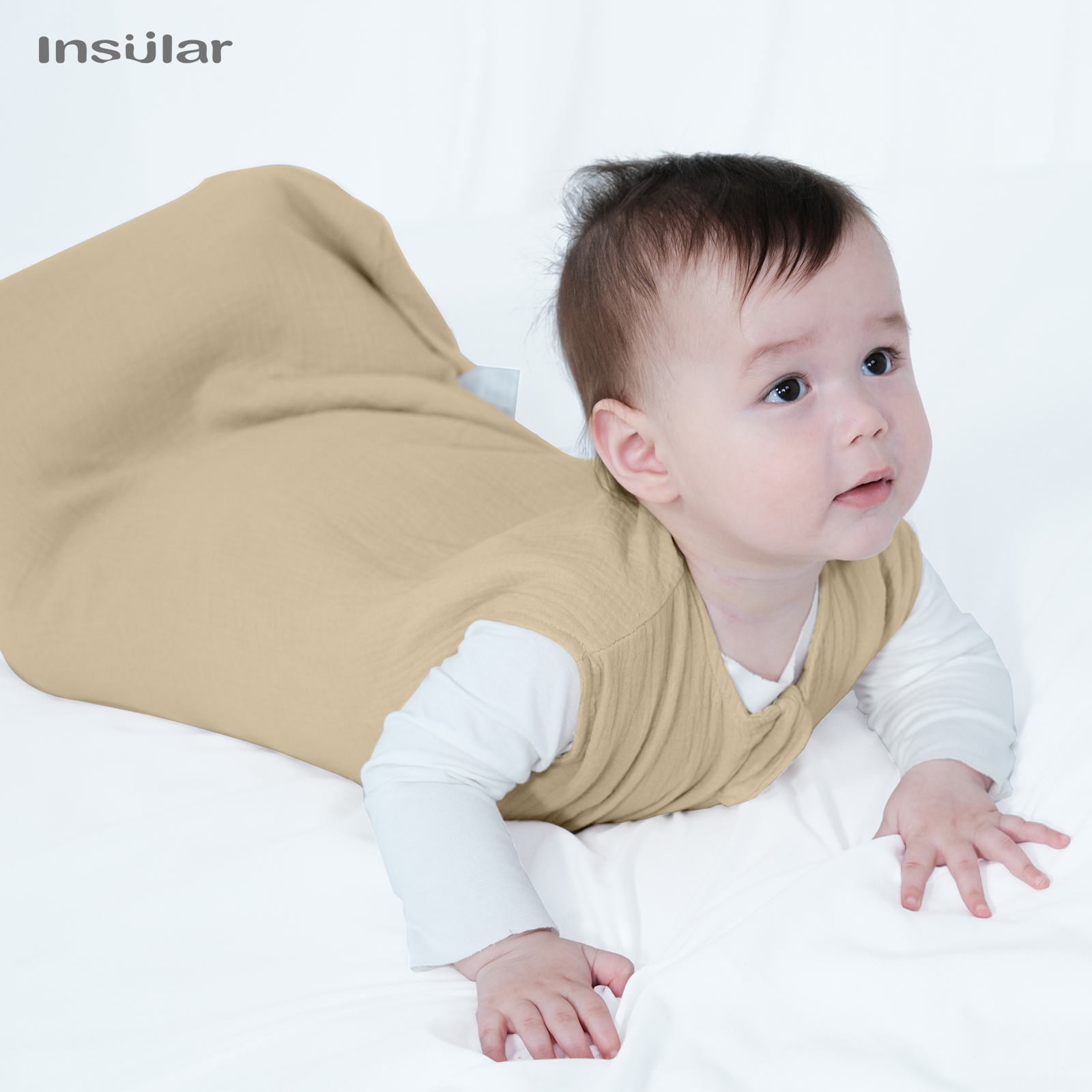 아기 침낭 신생아 배넷저고리 민소매 수면 자루, 얇은 프리미엄 모슬린 코튼, 부드러운 2 웨이 지퍼, 간편한 기저귀 교체, 여름
