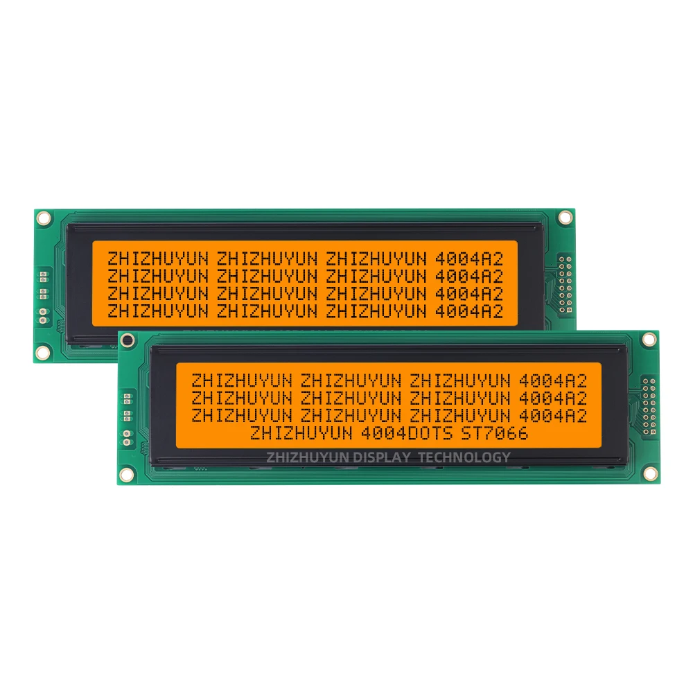 Película verde amarilla 40X4 4004 4004A2 módulo LCD de caracteres pantalla LCM puerto paralelo SPLC780D HD44780 con retroiluminación LED