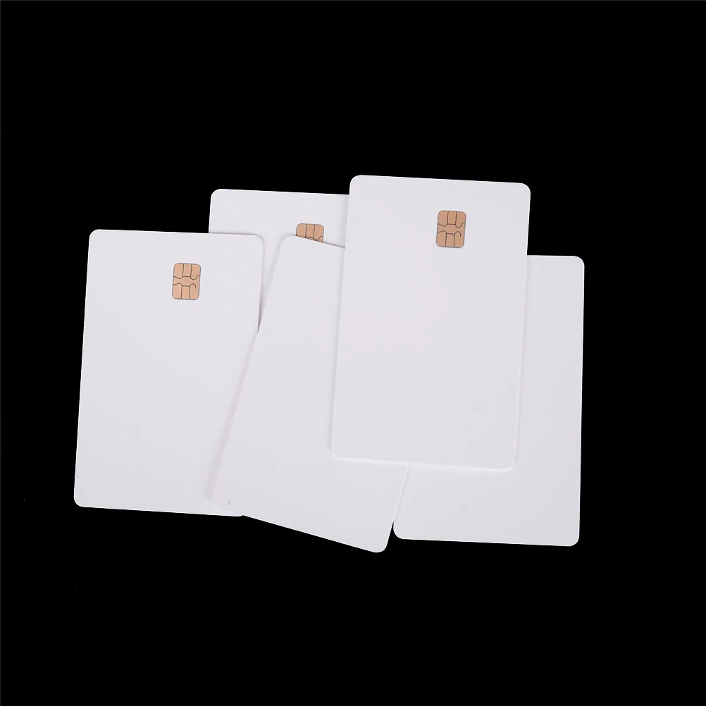 5 Stuks Wit Contact Sle4428 Chip Smart Ic Blanco Pvc Kaart Met Sle4442 Chip Blanco Smartcard Contact Ic Kaart Veiligheid Hot