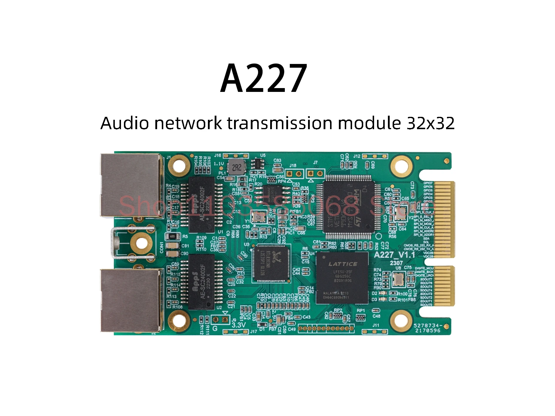 Módulo de transmisión de red de Audio AES67 DT 32X32, A227