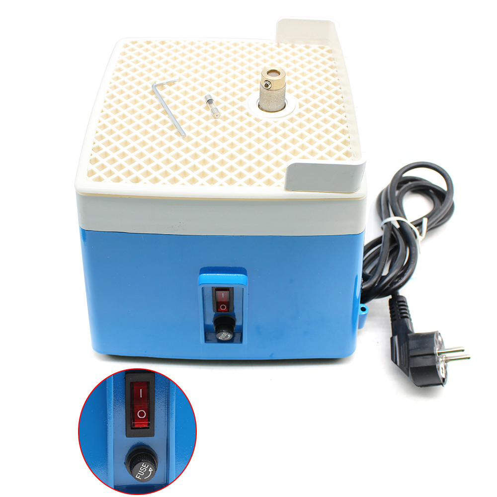 220 V Mini tragbare gebeizte Schleifmaschine 65 W Diamant Glas Kunst Schleifwerkzeuge blau mit MCBL58 Schleifscheibe