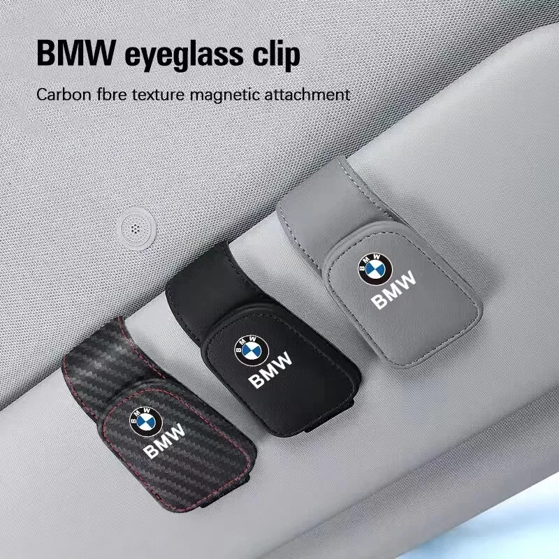 Soporte para gafas de coche, Clip de almacenamiento, accesorios para automóviles para BMW 1 2 3 4 5 6 7 8 Series GT I4 I3 I8 IX X1 X2 X3 X4 X5 X6 X7 IX3