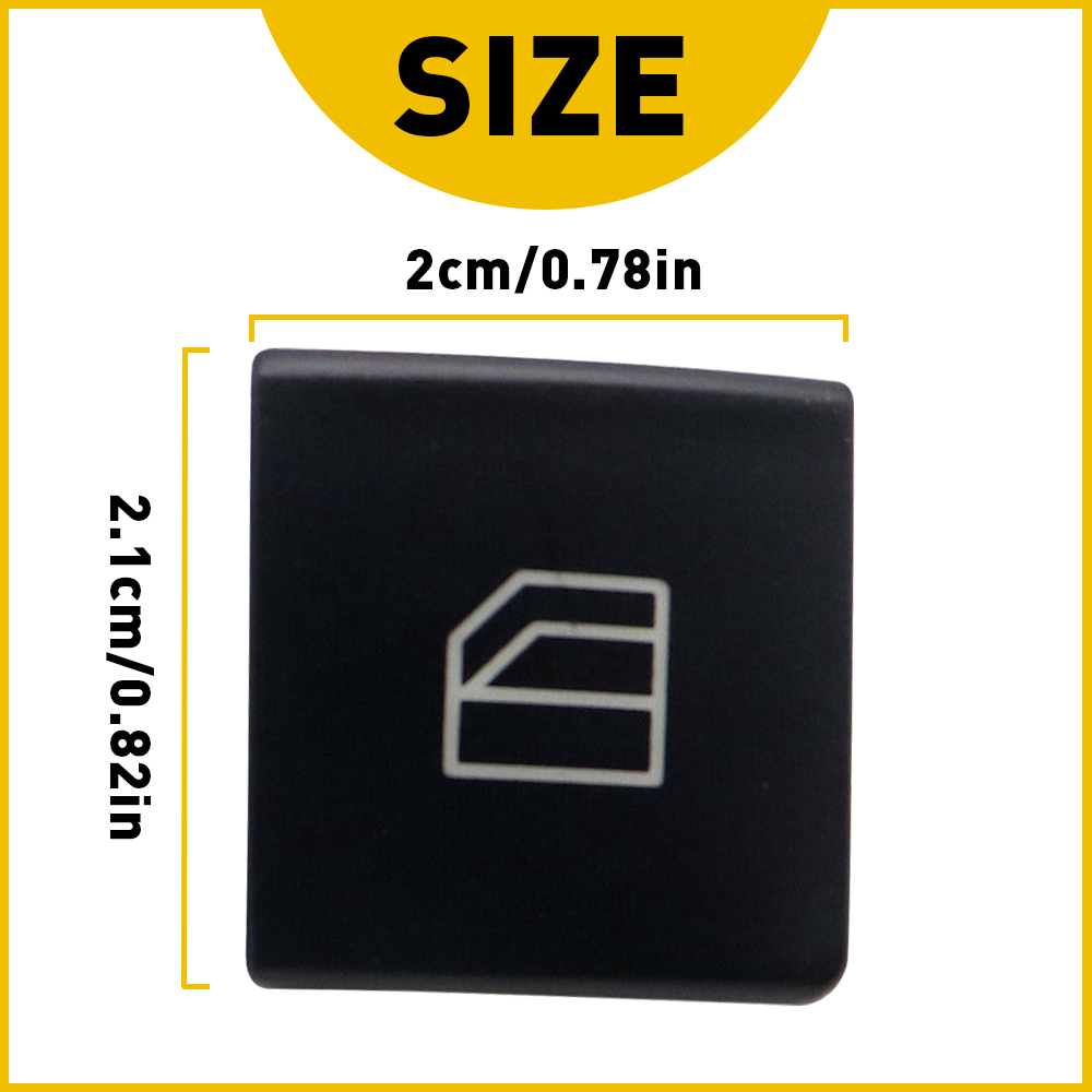 Tapa de cubierta de botón de interruptor de ventana eléctrica de coche, color negro, para mercedes-benz Clase C W204 S204 W212 A207 A-Klasse W176 W246 C117 X166, 4 Uds.