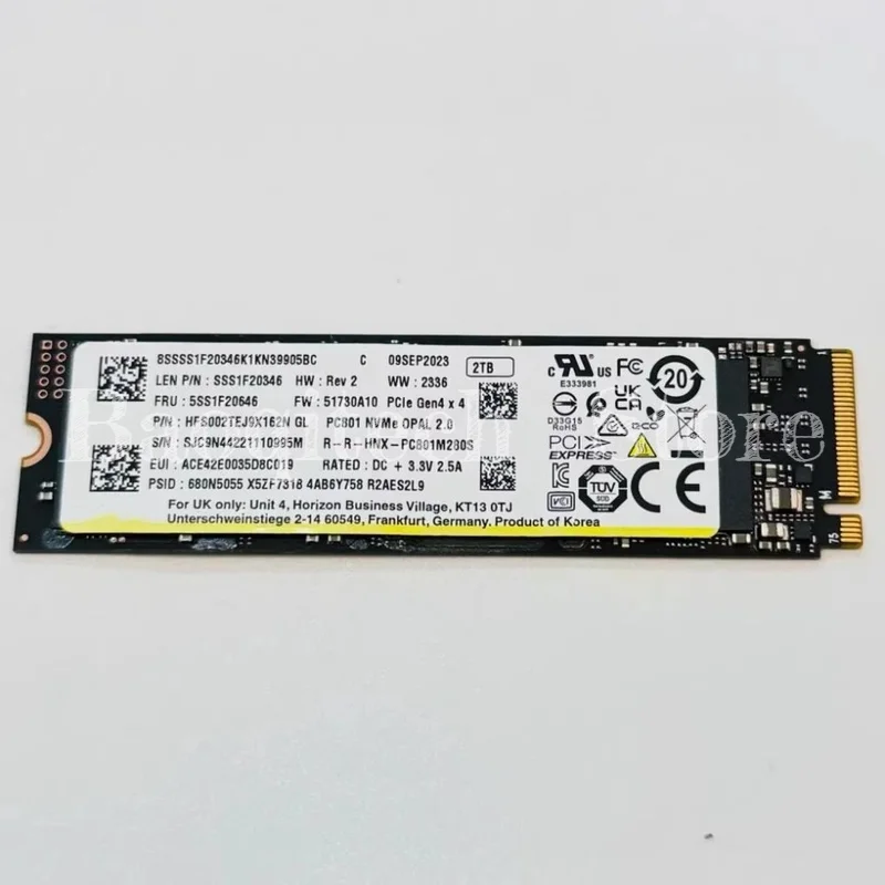 PC801 2T 1T 512G 256G 2280 NVME Alien Gungod SSD PCIE4.0 M.2 unidad de estado sólido Original para disco duro SK hynix