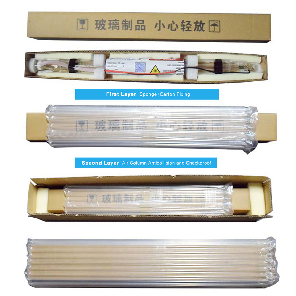 40W Co2 Laser Tube Length 700MM Glass Laser Lamp for Co2 Laser Engraving Cutting Machine K40 Series High Quality