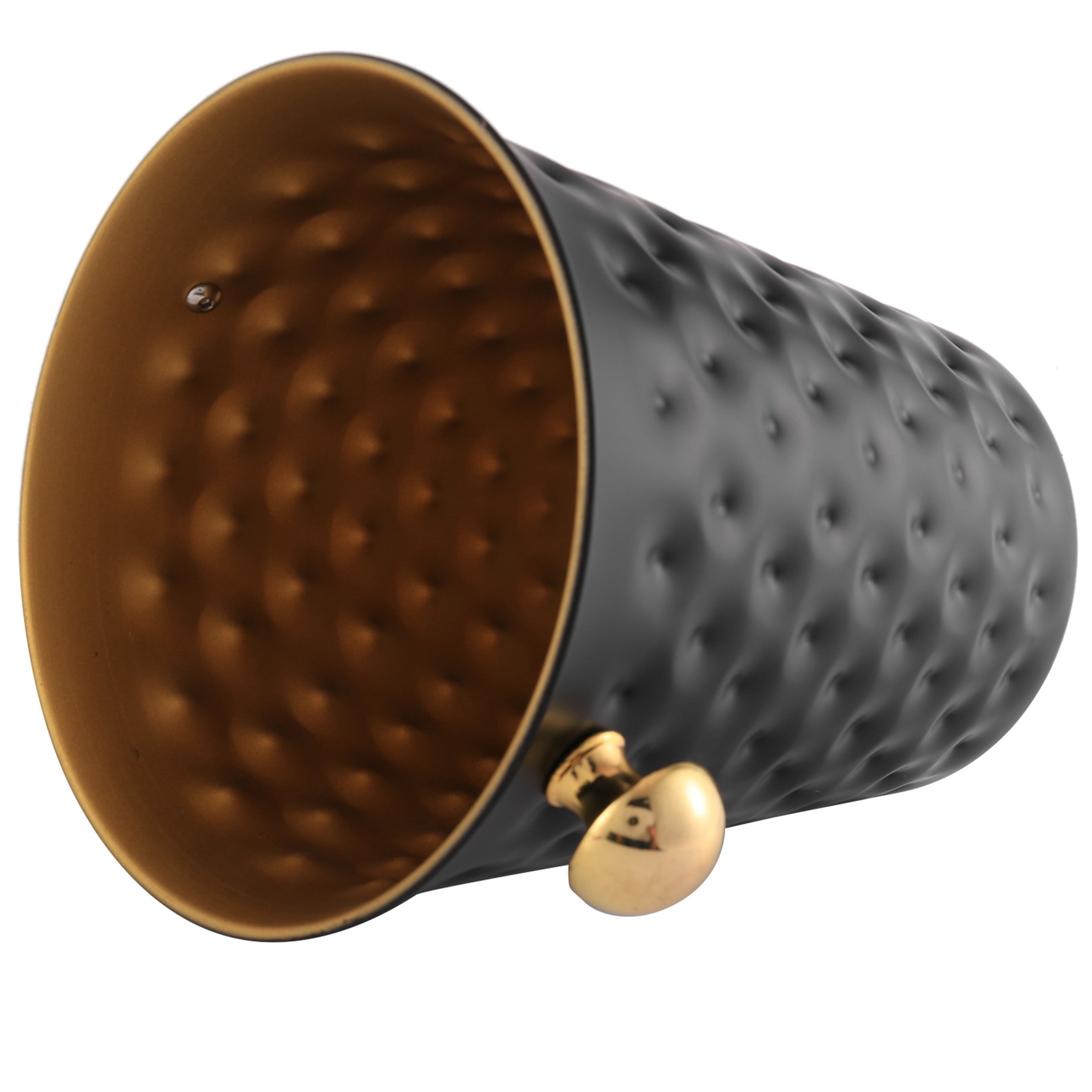 Glace Martelée Créative en Acier Inoxydable, Vin, Champagne, Hôtel, Maison, Fournitures KTV, Noir, E27