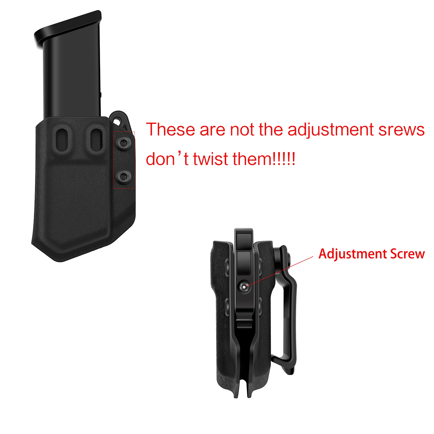 IWB OWB マグポーチ左右ハンドシングドゥベスタックベルトクリップマガジンポーチ 9 ミリメートル .40 ピストルマグホルスターハンドガンマグキャリア