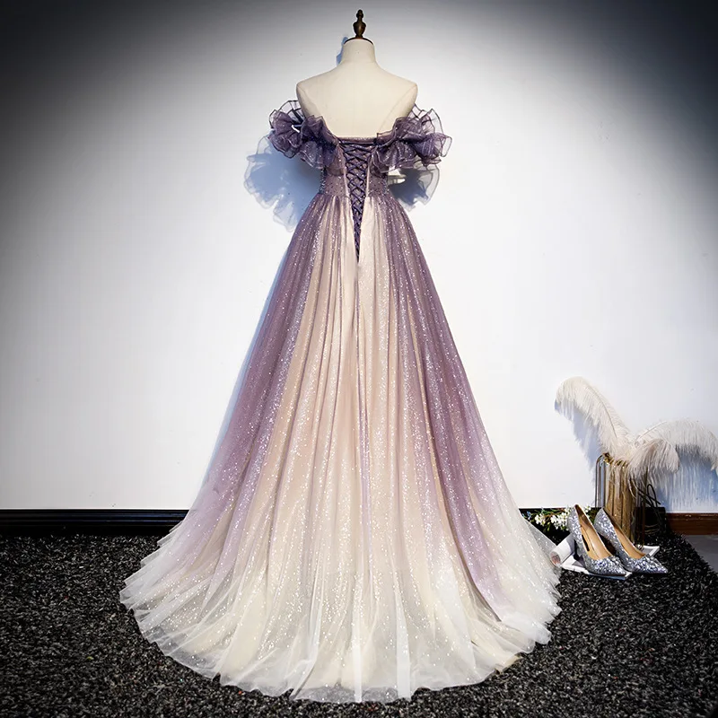 女性のためのスリムなイブニングドレス,気質のドレス,宴会のホスト,妖精の服,結婚式,花嫁介添人,プロのドレス,秋冬,新しい,2024