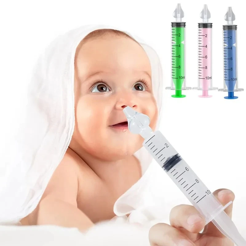 Seringa aspirador nasal de silicone para bebês, 1/2/4/5/6/7 peças, limpador de nariz de bebê, rinite, lavador nasal, irrigador, lavagem de nariz para crianças