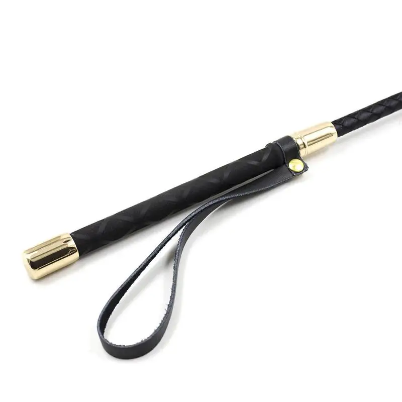 Riding Crop Whip With Anti-Slip Grip handle non slip PU Leather Horse Whip Spanking Pointer For Outdoor Safety Horse Riding