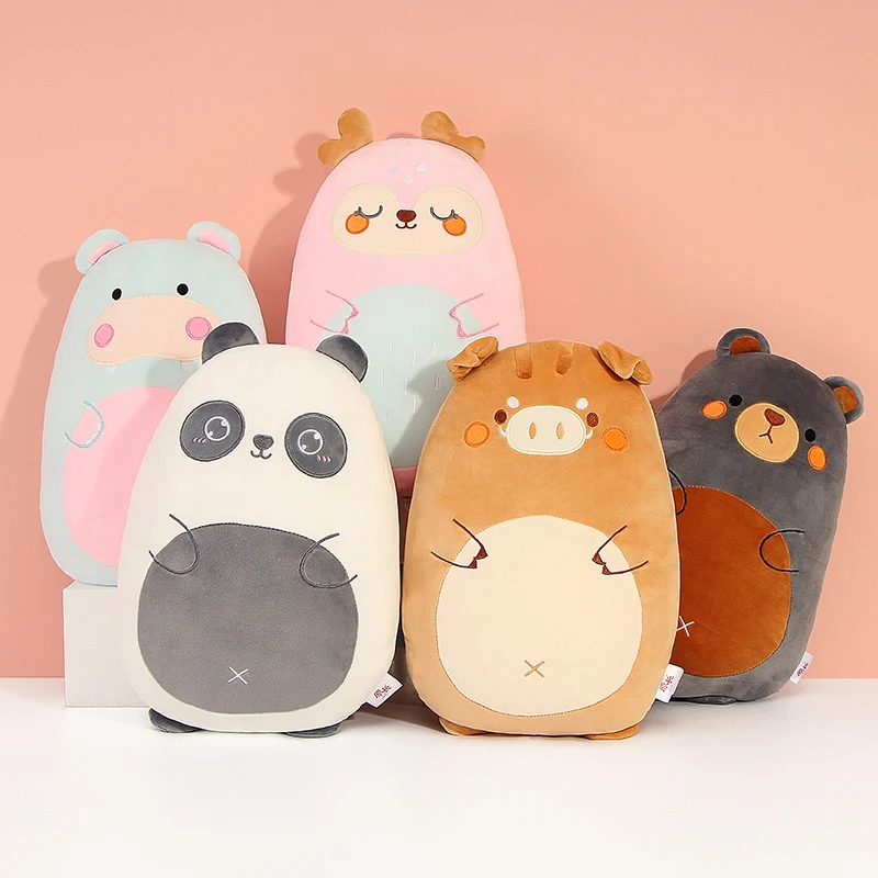45-80Cm Ít Động Vật Sang Trọng Đồ Chơi Béo Squishy Nhồi Bông Khủng Long Con Heo Chim Cánh Cụt Gấu Mềm Búp Bê Bé Xoa Dịu Hoạt Hình sang Trọng Đệm