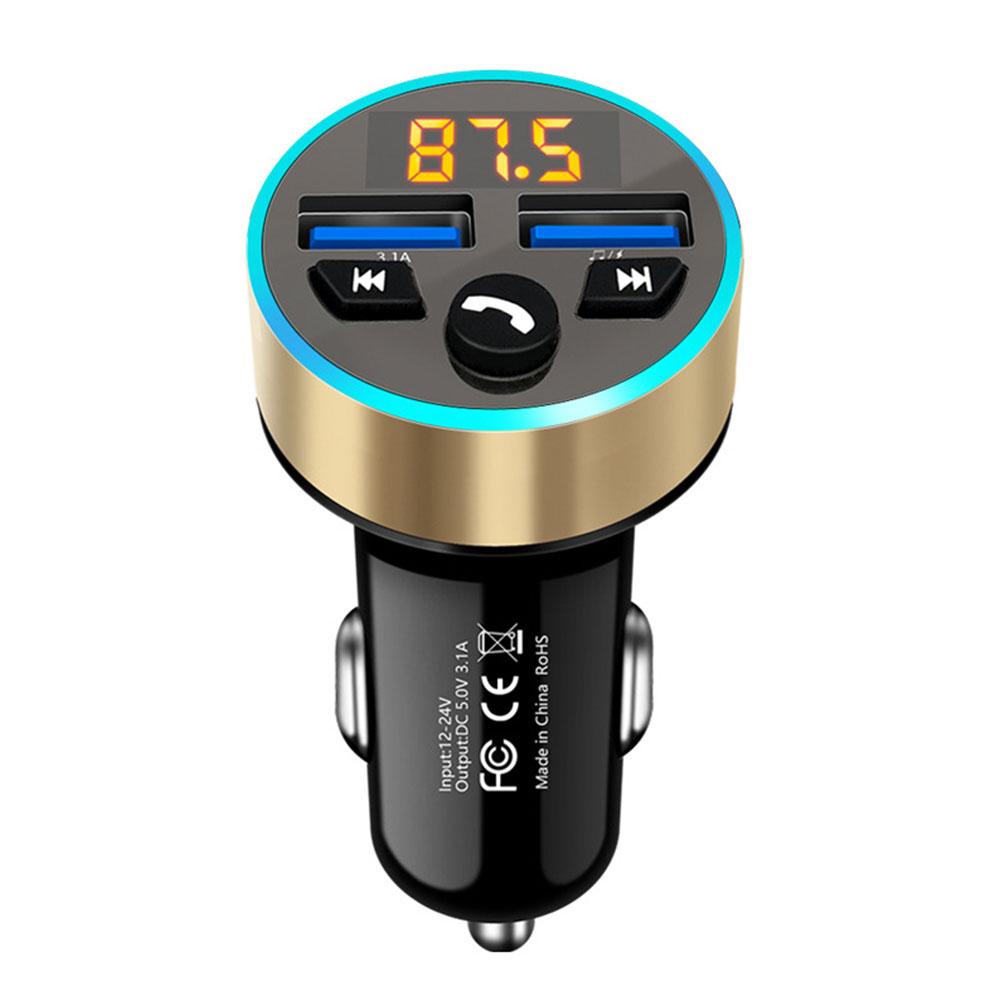 Pemancar FM Bluetooth mobil, pemutar MP3 Stereo dengan Handsfree, Kit 5.0 pengisi daya ganda FM cepat dan pengisian USB Modulator Z0V1