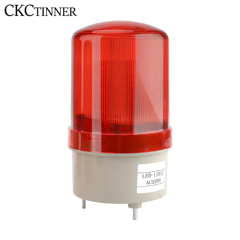 ストロボ信号警告灯 12V 24V 220V LTE-1101J サイレン音と Rotl 警告灯ランプ ブザー付き警告
