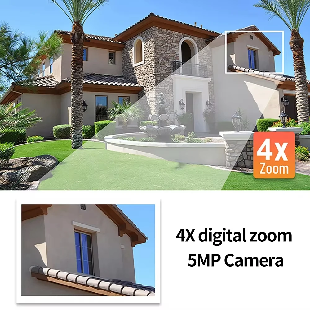 Cámara Wifi Tuya para interiores, Monitor de bebé con un solo toque de 5MP, cámara IP de seguridad de conversación bidireccional, videovigilancia inalámbrica con Zoom 4X