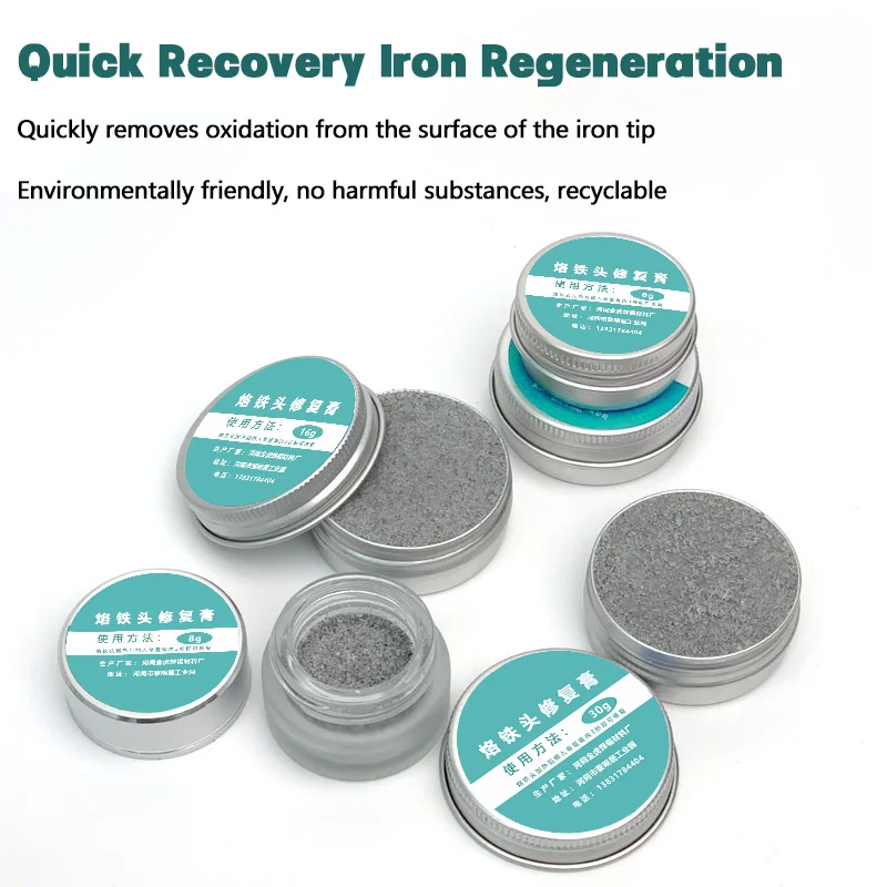 6-30g Soldering Iron Tip Cleaning Paste Tip Refresher of Iron Soldering Non-stick Tin Cleaning Solder Paste Solder Refresh Tool