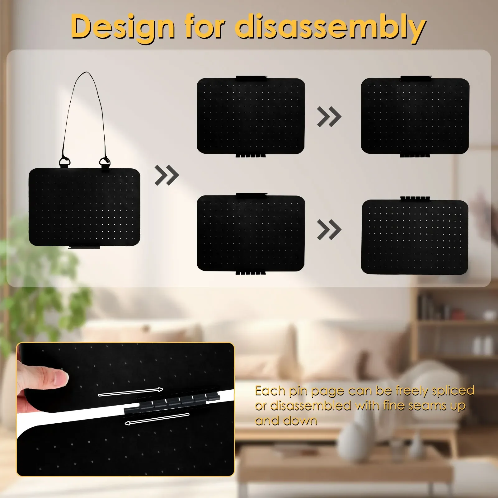 Hängende Emaille Anstecknadel Display Panels Filz Abzeichen Knopf Brosche Aufbewahrungshalter Schmuck Halskette Display Ständer Ohrring Organizer