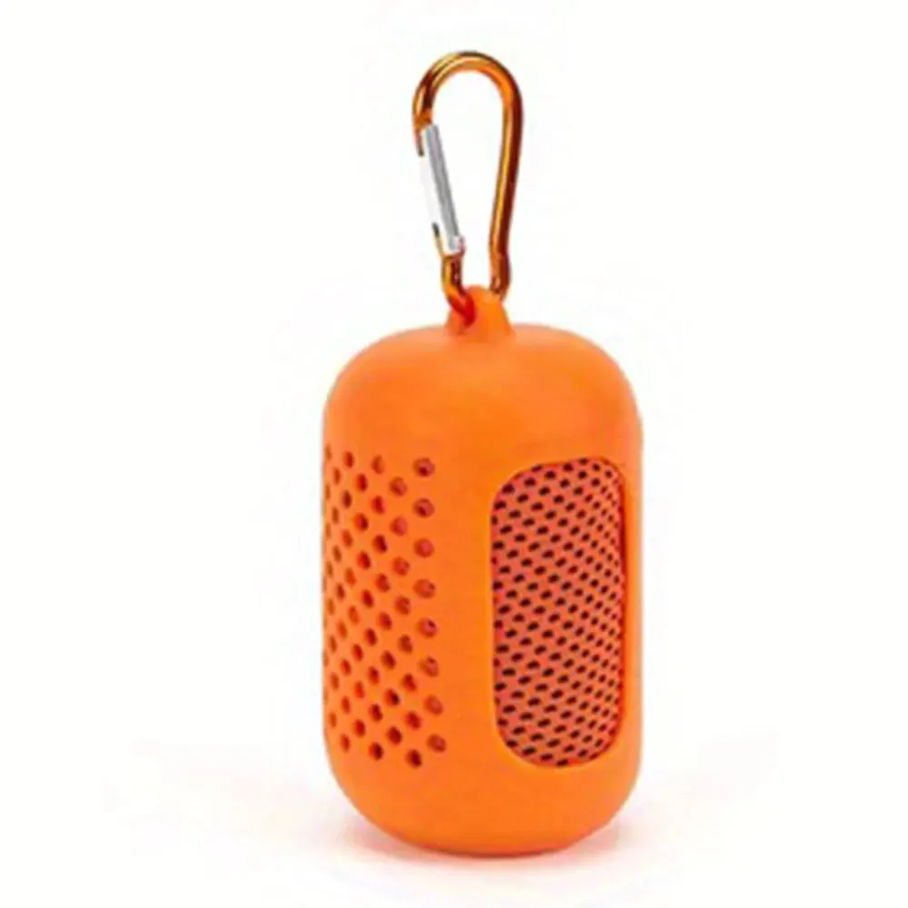 Asciugamano sportivo con mini set di gel di silicone Asciugamano freddo portatile Fibra di poliestere Fitness Sport PALESTRA Corsa Asciugamano fresco ad asciugatura rapida all'aperto