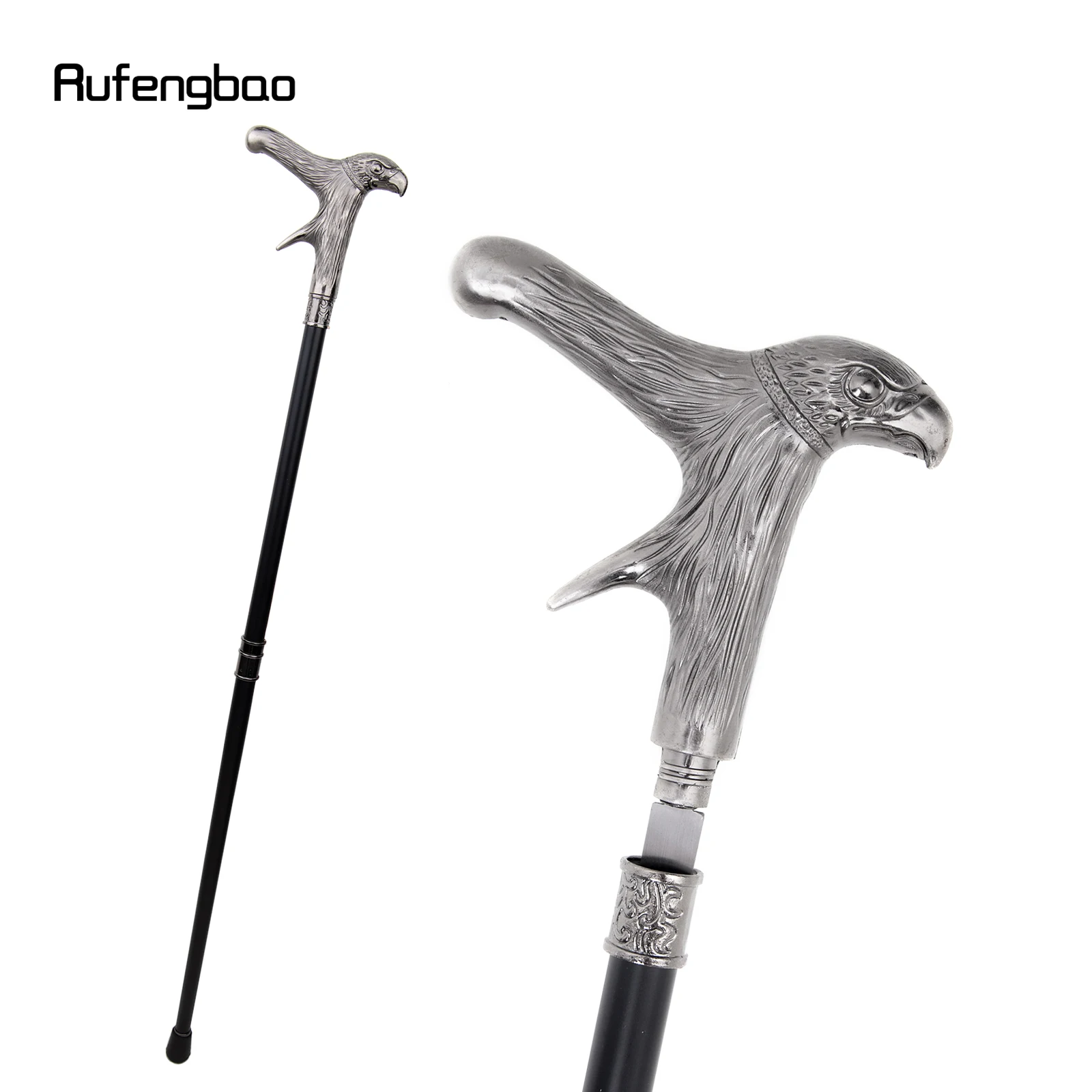 Bastón Hawk Eagle con placa oculta, bastón de moda de autodefensa, Cosplay de Halloween, bastón de vampiro, 93cm