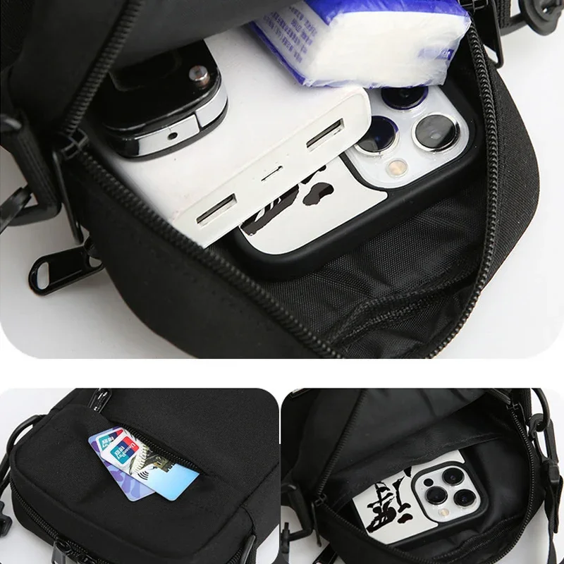 กระเป๋าสะพายผ้า Oxford Casual Men's Satchel กระเป๋าสี่เหลี่ยมเล็กแฟชั่น Diagonal Crossover Hand Machine กระเป๋าถือผู้หญิงกระเป๋าเดินทาง