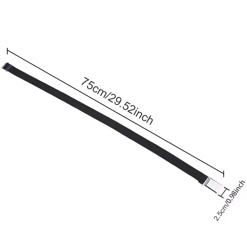 1 pz Cinture elastiche per bambini Ragazzo Ragazza Cintura elastica regolabile in tela Cintura elasticizzata in vita con fibbia Cintura per studenti Cinture neutre