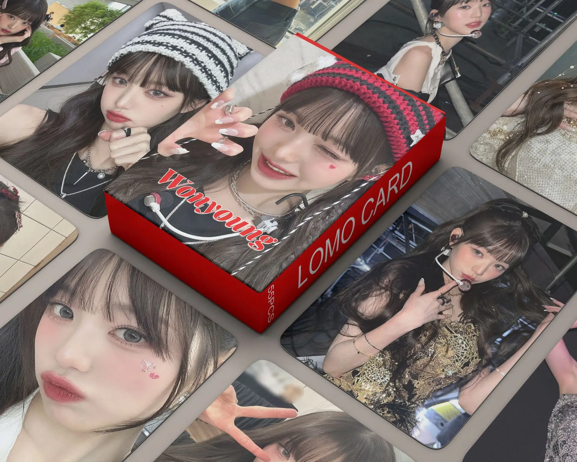 55 IVE single card Jang WonYoung Jang Wonyoung around LOMO card